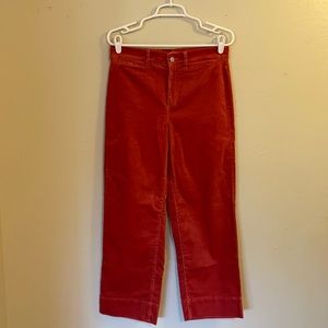 Loft Velvet Wide Leg Pants